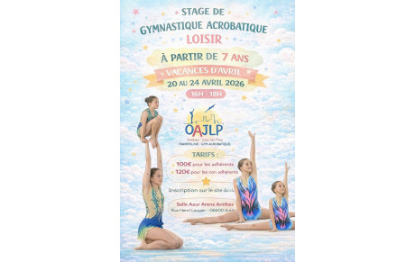 STAGE GAC - vacances de Pâques 2026