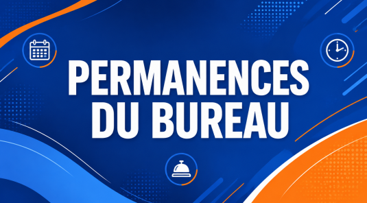 PERMANENCES DU BUREAU